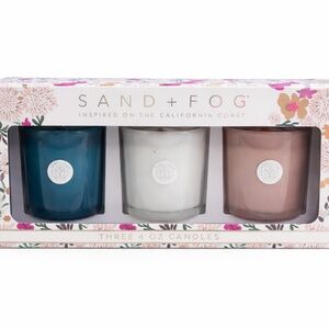 Sand + Fog Three 4 oz Candles Set